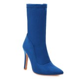 Arden Furtado Fashion Women's Shoes Pointed Toe Stilettos Heels red Elegant Ladies Boots blue stretch boots