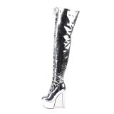 Arden Furtado Fashion Women's Shoes Winter Waterproof pure color silver Elegant Ladies Boots Concise Over The Knee High Boots