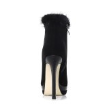 Arden Furtado Fashion Women's Shoes Winter Pointed Toe Stilettos Heels Zipper Platform Elegant Ladies Boots Short Boots Mature