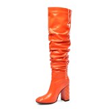 Arden Furtado Fashion Women's Shoes Winter  Pointed Toe Chunky Heels Sexy Concise Elegant Ladies Boots pure color Women's Boots