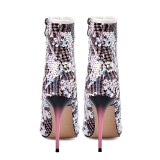 Arden Furtado Fashion Women's Shoes Winter Pointed Toe Stilettos Bling Elegant Heels Zipper  Sexy Elegant Ladies Boots Mature