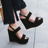 Arden Furtado Summer Fashion Trend Women's Shoes  Sexy Elegant pure color Concise Sandals Buckle Waterproof