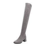 Arden Furtado Fashion Women's Shoes Winter   Sexy Elegant Ladies Boots pure color zipper Over The Knee High Boots  Leather