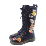 Arden Furtado Fashion Women's Shoes Winter  Sexy Elegant Ladies Boots Embroidery Round Toe Concise Knee High Boots Leather