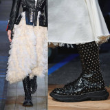 Arden Furtado Fashion Women's Shoes Winter Ladies Boots Classics Mature Concise Mature Leather pure color Cross Lacing