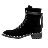 Arden Furtado Fashion Women's Shoes Winter   Sexy Elegant Ladies Boots pure color Cross Lacing Short Boots Leather Concise