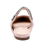 Arden Furtado Summer Fashion Trend Women's Shoes Pointed Toe Sexy pink and blue Matte Mules Elegant pure color Slippers Black