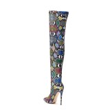 Arden Furtado Fashion Women's Shoes Winter Pointed Toe Stilettos Heels   Sexy Elegant Ladies Boots  Over The Knee High Boots