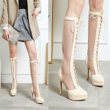 Arden Furtado Summer Fashion Trend Women's Shoes pure color Pointed Toe Stilettos Heels Zipper Sexy Elegant Ladies Boots