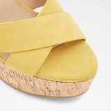 Arden Furtado Summer Fashion Women's Shoes  Sexy  pure color yellow and brown wedges Sandals Personality Buckle