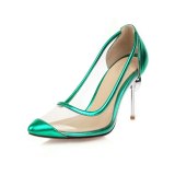 Arden Furtado Summer Fashion Trend Women's Shoes Pointed Toe Concise PVC Stilettos Heels   Sexy Elegant Slip-on Party Shoes