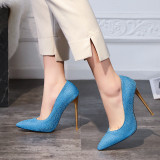 Arden Furtado Summer Fashion Trend Women's Shoes Pointed Toe Stilettos Heels   Sexy Elegant pure color Slip-on PumpsParty Shoes