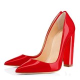 Arden Furtado Summer Fashion Women's Shoes Pointed Toe Party Shoes  Chunky Heels Sexy Elegant pure color Slip-on Pumps Elegant