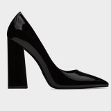 Arden Furtado Summer Fashion Women's Shoes Pointed Toe Chunky Heels  Sexy Elegant pure color Slip-on Pumps Elegant