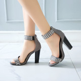 Arden Furtado Summer Fashion Trend Women's Shoes  Sexy Elegant  Matte pure color Crystal Rhinestone Classics Sandals