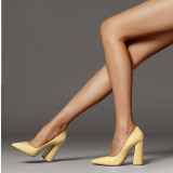 Arden Furtado Summer Fashion Women's Shoes Pointed Toe Chunky Heels  Sexy Elegant pure color Slip-on Pumps Elegant