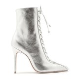 Arden Furtado Fashion Women's Shoes Winter Pointed Toe Elegant Cross Lacing Stilettos Heels Ladies Boots Concise pure color