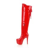 Arden Furtado Fashion Women's Shoes Winter pure color Classics zipper Waterproof Over The Knee High Boots Mature Butterfly-knot
