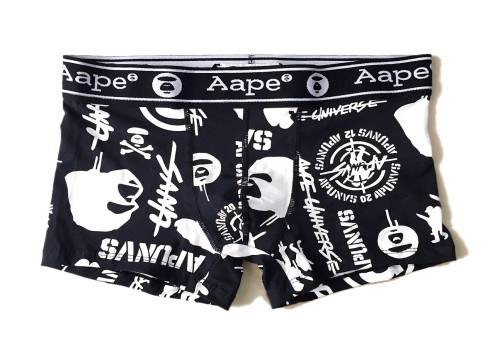 Falection 2018ss AAPE APE Logo Print Modal Cotton Boxer Brief Underwear