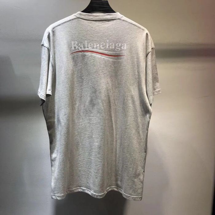 Falection 18ss Balenciaga 2018 Print Wave Logo Tshirt