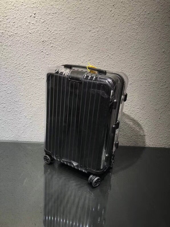 Falection 18fw OFF WHITE X RIMOWA MULTI WHEELS TOPAS Transparent Suitcase Luggage