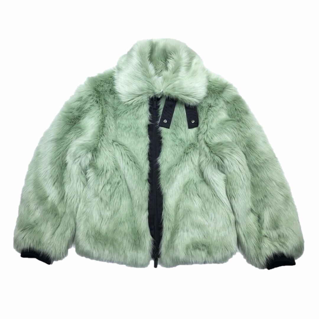 nike green fur jacket
