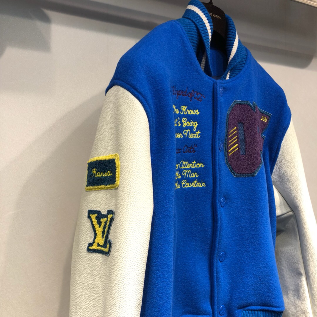louis vuitton curved baseball jacket