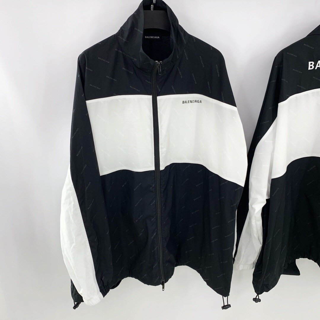 balenciaga zip up track jacket