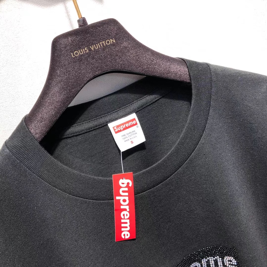 supreme x swarovski t shirt