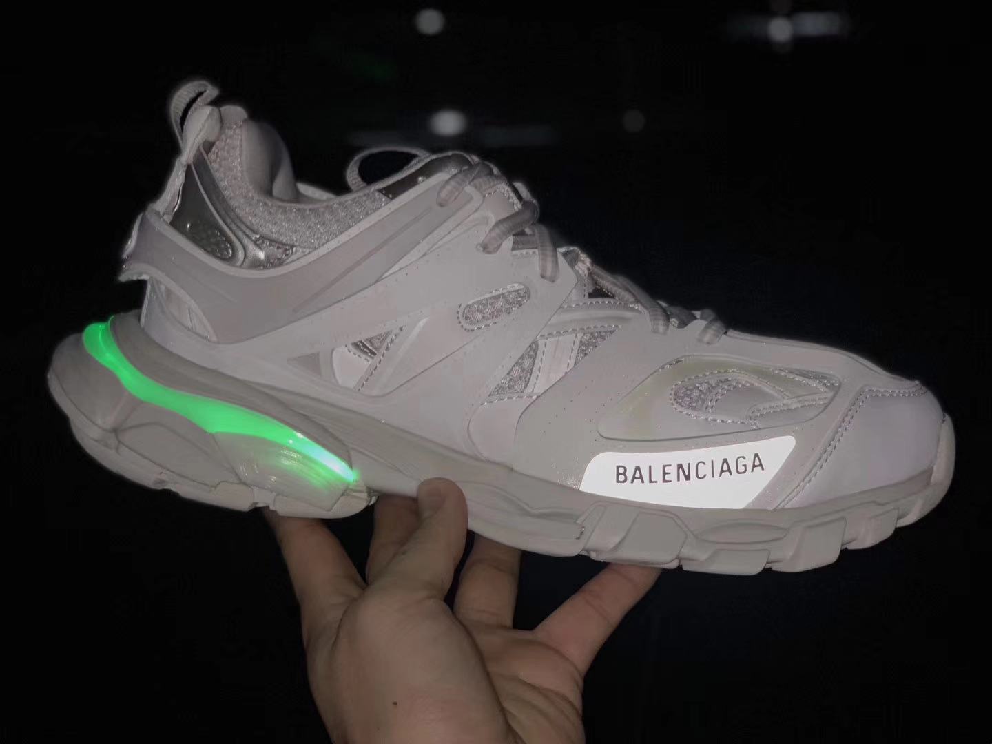 balenciaga track sneakers glow in the dark
