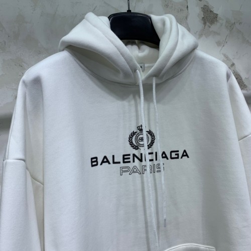BALENCIAG 19FW BB CROWN LOGO EMBROIDERED HOODIE OVERSIZED