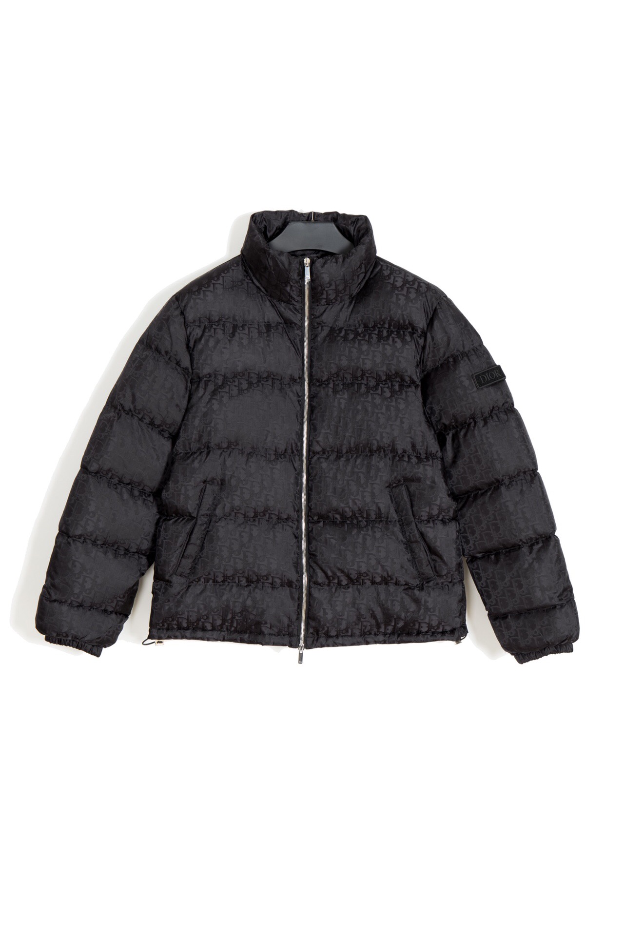 CHRISTIANDIOR 19FW OBLIQUE PUFFER BLACK DOWN JACKET