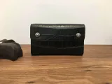 クロムハーツ ウォレット Chrome Hearts ウェーブウォレット クロスボタン 三つ折長財布 クロコダイル