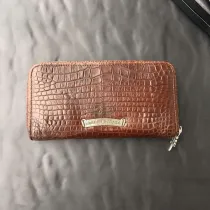 クロムハーツ ウォレット Chrome Hearts ダガー ラウンドファスナー長財布 クロコダイル