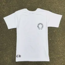 クロムハーツ Tシャツ Chrome Hearts ショートスリーブ Tシャツ ホースシューロゴ 男女兼用