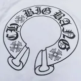 クロムハーツ Tシャツ Chrome Hearts ショートスリーブ Tシャツ ホースシューロゴ 男女兼用