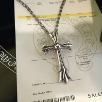 クロムハーツ ネックレス Chrome Hearts ラージ CHクロス ネックレス シルバー925