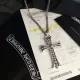 クロムハーツ ネックレス Chrome Hearts ラージ CHクロス ネックレス 925シルバー
