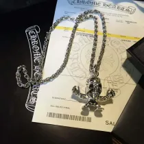 クロムハーツ ネックレス Chrome Hearts ドクロ ネックレス シルバー925