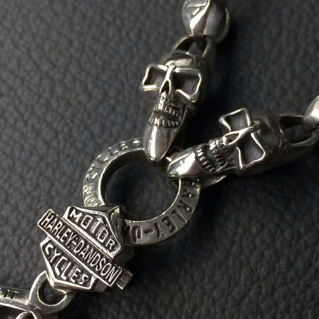 クロムハーツ ネックレス Chrome Hearts ドクロ ネックレス シルバー