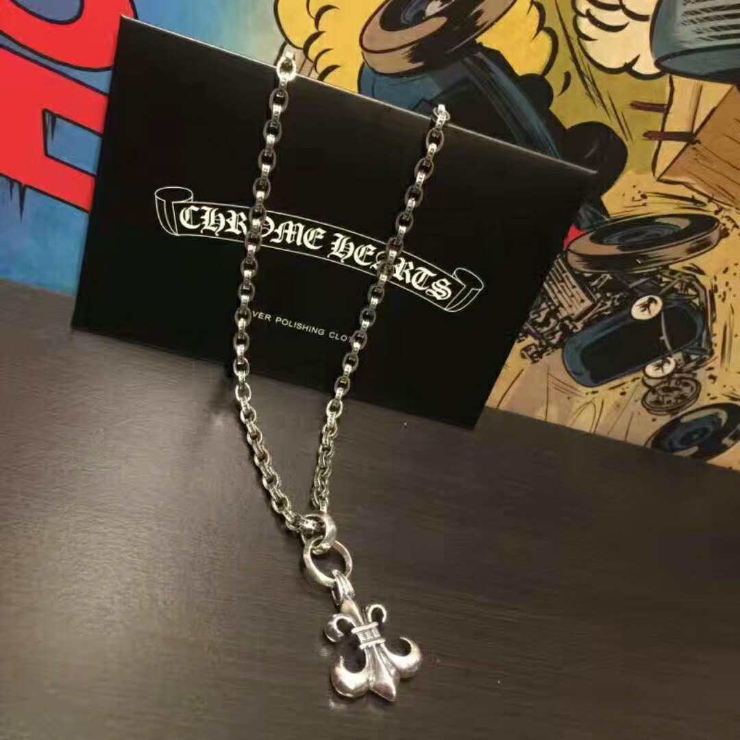 [本日限定特価] CHROME HEARTS クロムハーツ 925 ネックレス クロムハーツ フレア ブランドオフ CHROME HEARTS シルバー925