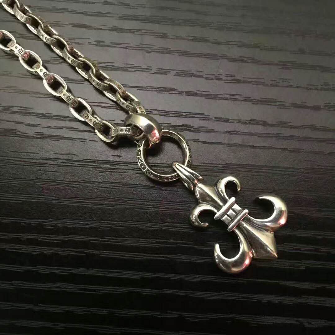 CHROME HEARTS　クロムハーツ　ネックレス　BSフレアシルバー925 クロムハーツBSフレアペンダントwithベイル(ネックレス)|クロム