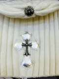 クロムハーツ キャップ Chrome Hearts 2017新作 カシミヤ 兎毛 CHクロス キャップ 男女兼用