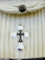 クロムハーツ キャップ Chrome Hearts 2017新作 カシミヤ 兎毛 CHクロス キャップ 男女兼用