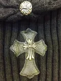 クロムハーツ キャップ Chrome Hearts 2017新作 カシミヤ 兎毛 CHクロス キャップ 男女兼用