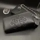 クロムハーツ 財布 Chrome Hearts 2019新作  ジップ ウォレット 3セメタリークロス w014p48