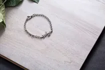 クロムハーツ ブレスレット Chrome Hearts ベビーファットチェーンブレスレット ch181221p25