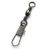 Stainless steel fishing  Barrel Swivels with Interlock Snap  ,rated from 13 LB to 101 LB