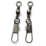 Stainless steel fishing  Barrel Swivels with Interlock Snap  ,rated from 13 LB to 101 LB