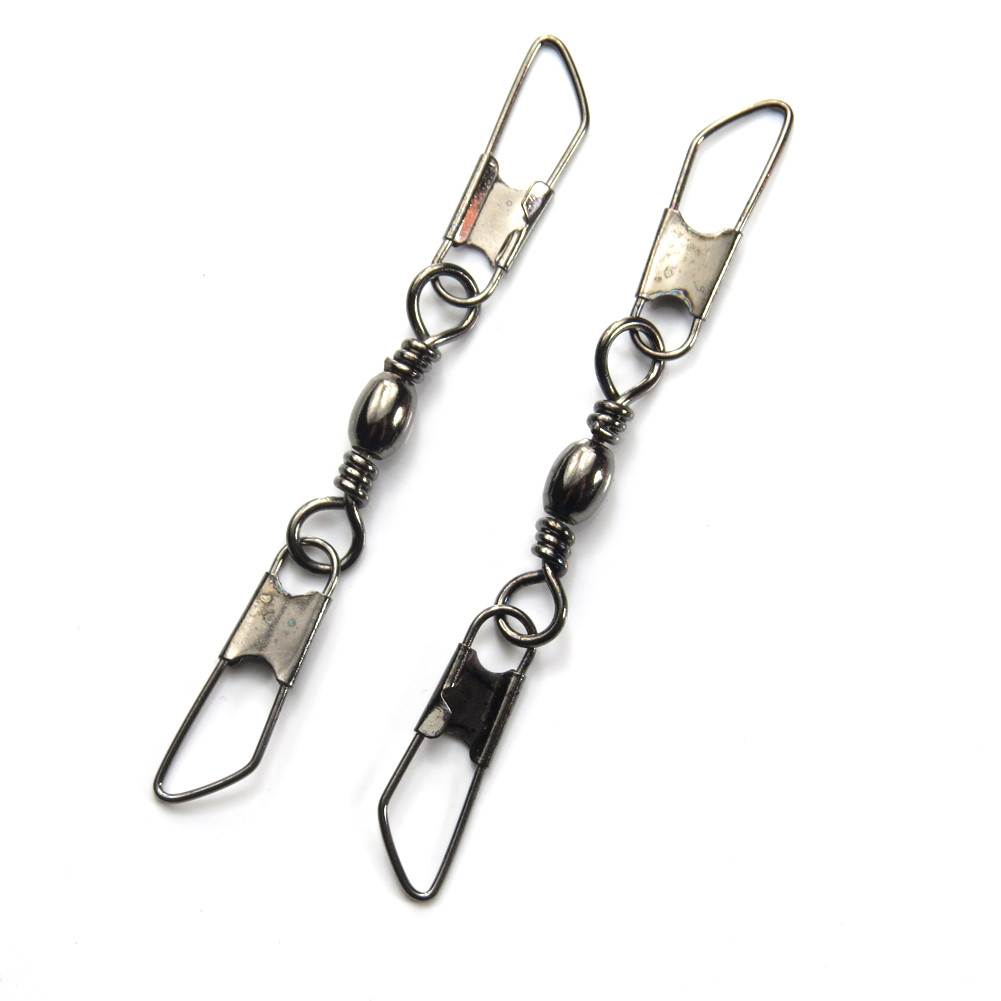 Fishing Barrel Swivels with Double Safety Snap
